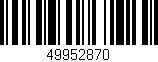 Código de barras (EAN, GTIN, SKU, ISBN): '49952870'