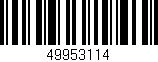 Código de barras (EAN, GTIN, SKU, ISBN): '49953114'