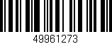 Código de barras (EAN, GTIN, SKU, ISBN): '49961273'