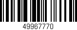 Código de barras (EAN, GTIN, SKU, ISBN): '49967770'