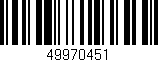 Código de barras (EAN, GTIN, SKU, ISBN): '49970451'