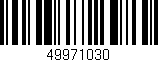 Código de barras (EAN, GTIN, SKU, ISBN): '49971030'