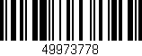 Código de barras (EAN, GTIN, SKU, ISBN): '49973778'