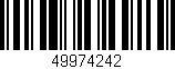 Código de barras (EAN, GTIN, SKU, ISBN): '49974242'
