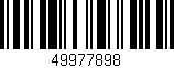Código de barras (EAN, GTIN, SKU, ISBN): '49977898'
