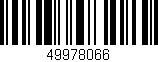 Código de barras (EAN, GTIN, SKU, ISBN): '49978066'