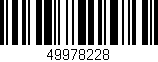 Código de barras (EAN, GTIN, SKU, ISBN): '49978228'