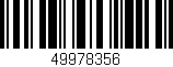 Código de barras (EAN, GTIN, SKU, ISBN): '49978356'