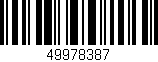 Código de barras (EAN, GTIN, SKU, ISBN): '49978387'