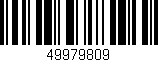 Código de barras (EAN, GTIN, SKU, ISBN): '49979809'