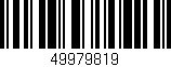 Código de barras (EAN, GTIN, SKU, ISBN): '49979819'