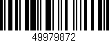 Código de barras (EAN, GTIN, SKU, ISBN): '49979872'