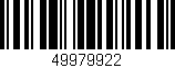 Código de barras (EAN, GTIN, SKU, ISBN): '49979922'