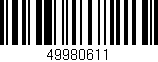 Código de barras (EAN, GTIN, SKU, ISBN): '49980611'