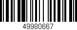 Código de barras (EAN, GTIN, SKU, ISBN): '49980667'