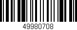 Código de barras (EAN, GTIN, SKU, ISBN): '49980708'