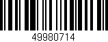 Código de barras (EAN, GTIN, SKU, ISBN): '49980714'