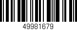 Código de barras (EAN, GTIN, SKU, ISBN): '49981679'