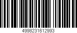 Código de barras (EAN, GTIN, SKU, ISBN): '4998231612993'