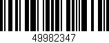 Código de barras (EAN, GTIN, SKU, ISBN): '49982347'