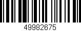 Código de barras (EAN, GTIN, SKU, ISBN): '49982675'