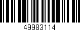 Código de barras (EAN, GTIN, SKU, ISBN): '49983114'