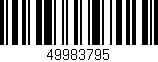 Código de barras (EAN, GTIN, SKU, ISBN): '49983795'