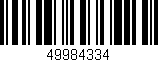 Código de barras (EAN, GTIN, SKU, ISBN): '49984334'