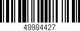 Código de barras (EAN, GTIN, SKU, ISBN): '49984427'