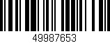 Código de barras (EAN, GTIN, SKU, ISBN): '49987653'