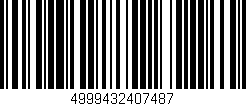 Código de barras (EAN, GTIN, SKU, ISBN): '4999432407487'