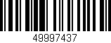 Código de barras (EAN, GTIN, SKU, ISBN): '49997437'