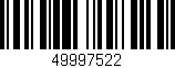 Código de barras (EAN, GTIN, SKU, ISBN): '49997522'