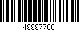 Código de barras (EAN, GTIN, SKU, ISBN): '49997788'