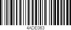 Código de barras (EAN, GTIN, SKU, ISBN): '4ADE063'