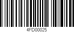 Código de barras (EAN, GTIN, SKU, ISBN): '4FD00025'
