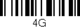 Código de barras (EAN, GTIN, SKU, ISBN): '4G'