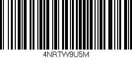 Código de barras (EAN, GTIN, SKU, ISBN): '4NRTW9U5M'