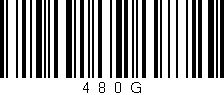 Código de barras (EAN, GTIN, SKU, ISBN): '4_8_0_G'