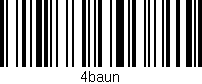 Código de barras (EAN, GTIN, SKU, ISBN): '4baun'