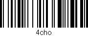 Código de barras (EAN, GTIN, SKU, ISBN): '4cho'