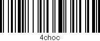 Código de barras (EAN, GTIN, SKU, ISBN): '4choc'