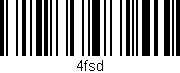 Código de barras (EAN, GTIN, SKU, ISBN): '4fsd'