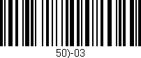 Código de barras (EAN, GTIN, SKU, ISBN): '50)-03'