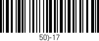Código de barras (EAN, GTIN, SKU, ISBN): '50)-17'