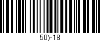 Código de barras (EAN, GTIN, SKU, ISBN): '50)-18'