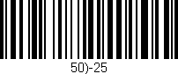 Código de barras (EAN, GTIN, SKU, ISBN): '50)-25'