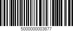 Código de barras (EAN, GTIN, SKU, ISBN): '5000000003877'