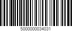 Código de barras (EAN, GTIN, SKU, ISBN): '5000000034031'