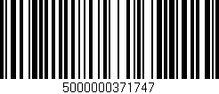 Código de barras (EAN, GTIN, SKU, ISBN): '5000000371747'